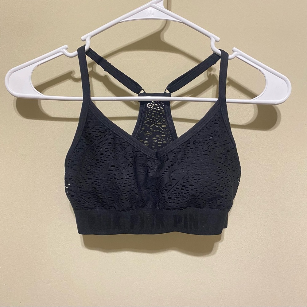PINK Victoria's Secret Black Lace Bralette